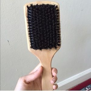 Wooden hair brush